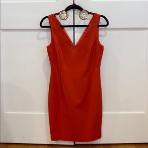 Zara coral cocktail dress